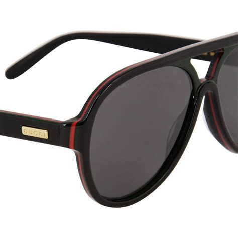 gucci sunglasses with leather arms|gucci sunglasses for men.